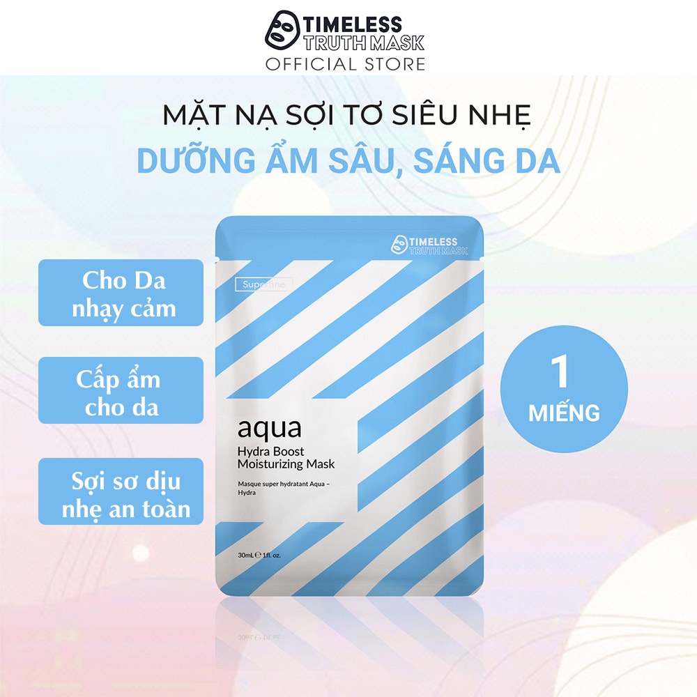 Ảnh Mặt nạ sợi tơ siêu nhẹ dưỡng ẩm sâu, sáng da Timeless Truth Mask - Aqua Hydra Boost (30ml x 1 miếng) 1