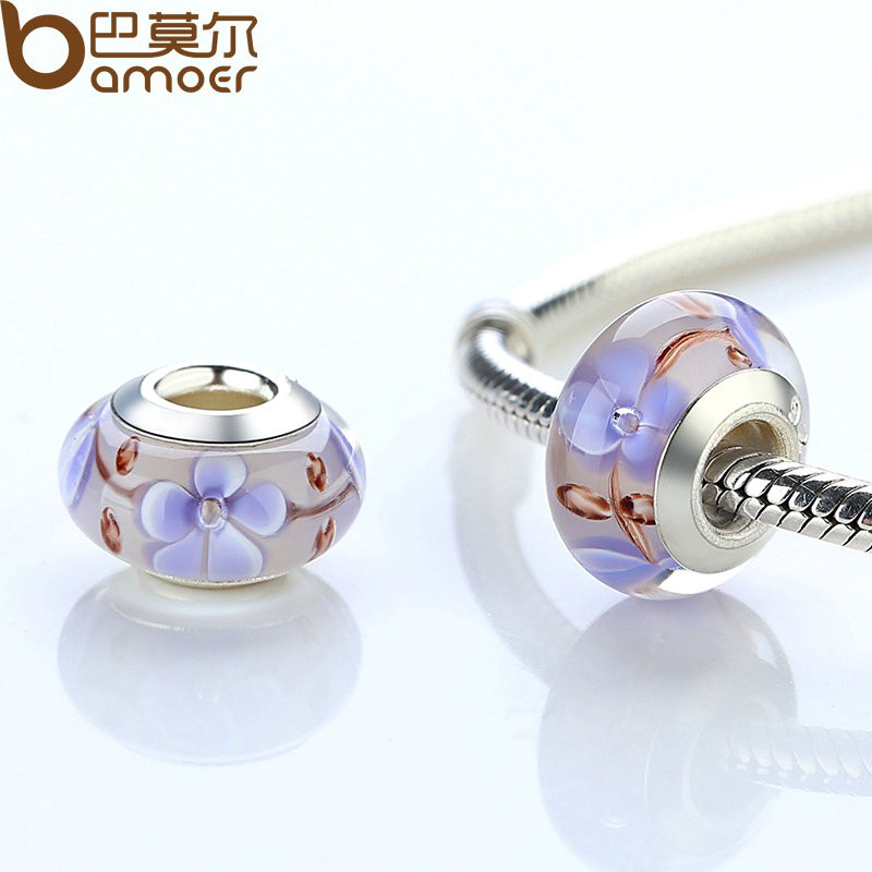 Ảnh Hạt xỏ BAMOER bằng bạc thời trang để làm trang sức thủ công DIY 4