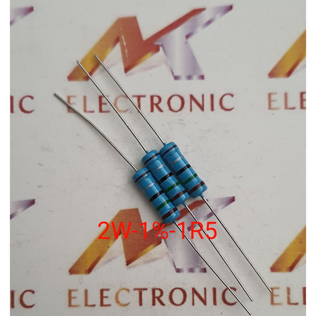 (Combo 10 con) Điện trở 1R5 2W 1,5R sai số 1% | Shopee Việt Nam