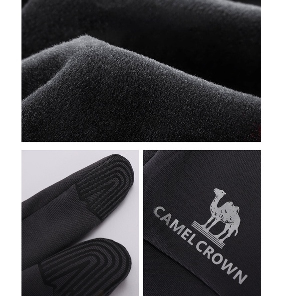 Găng Tay CAMEL CROWN Mỏng Dành Cho Touchscreen - Giữ Ấm Khi Đi Xe Đạp và Chơi Thể Thao Ngoài Trời