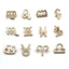 BTF 12x Lucky Zodiac Sign Charm Mini Round 12 Chòm sao Mặt dây chuyền cho DIY Móc khóa