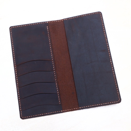 Ví cầm tay nam, ví da bò sáp handmade cao cấp phong cách vintage