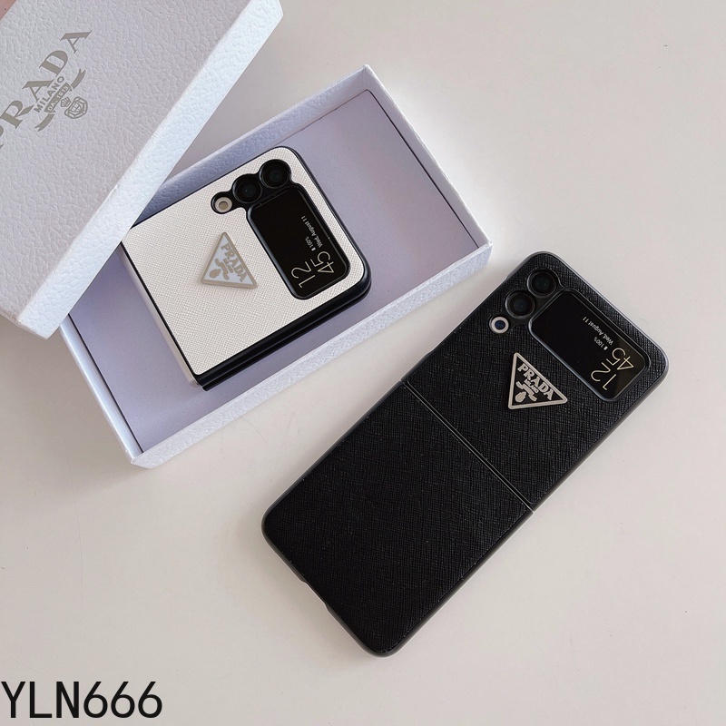 Ốp lưng thời trang cho Samsung Galaxy Z Flip 3 4 5 6 7FE Cover Chống va đập da sang trọng PU + PC Case cho Z Fold 2 3 4 5 6 7 Vỏ bảo vệ điện thoại di động