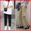 Quần kaki trơn, Quần Baggy Nam Nữ KAKI Ống Suông Unisex co giãn trẻ trung năng động