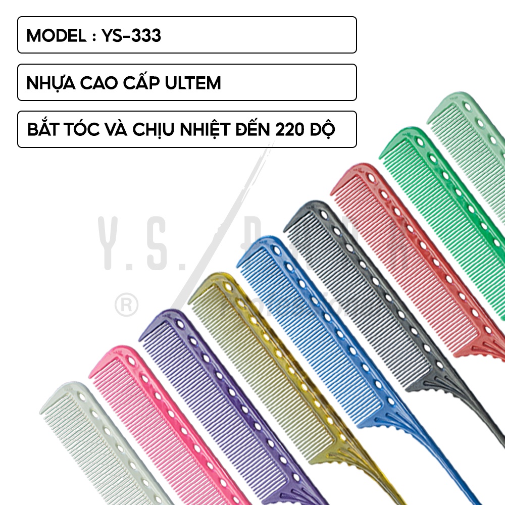 Ảnh Lược chải hóa chất YS-101 đuôi nhọn chịu nhiệt cao cấp - Hàng chính hãng YS PARK Professional nhập khẩu từ Nhật Bản 3