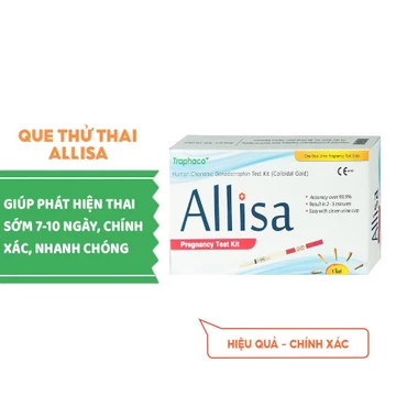 5 Que thử thai ALLISA que thử thai nhanh HCG - Traphaco