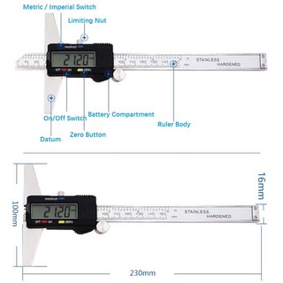 Thước Đo Độ Sâu Kỹ Thuật Số 0-150mm / 6 Inches