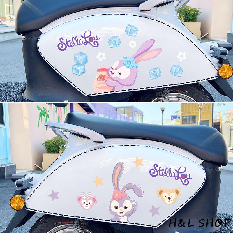 Hl sticker Dán Trang Trí Xe Máy / Xe Hơi Chống Trầy Xước Họa Tiết Hoạt Hình Dễ Thương