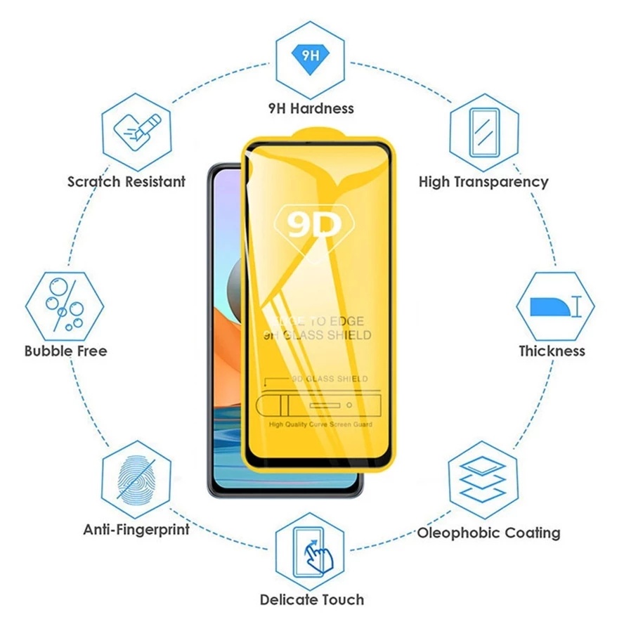 Kính Cường Lực 9d Bảo Vệ Toàn Màn Hình Cho Tecno Pova 3 4 5 Pro Neo 2