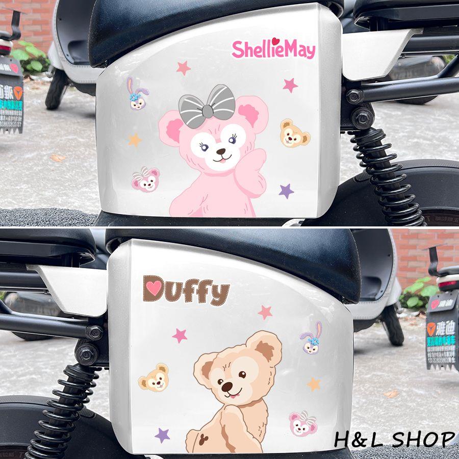 Hl sticker Dán Trang Trí Xe Máy / Xe Hơi Chống Trầy Xước Họa Tiết Hoạt Hình Dễ Thương