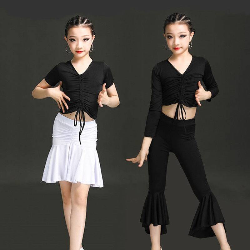 latin bé gái váy Trang Phục Khiêu Vũ Latin Chuyên Nghiệp Dành Cho Trẻ Em Và Phụ Nữ#Bộ Trang Phục Biểu Diễn Khiêu Vũ Latin Mùa Hè Size