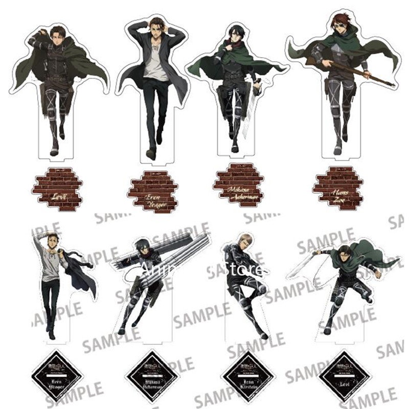 Anime Tấn Công Titan Hình Acrylic Đứng Mẫu Búp Bê Jean Kirstein Hange Zoe Mikasa Nhân Vật Hoạt Hình Để Bàn Trang Trí Đồ Chơi Quà Tặng