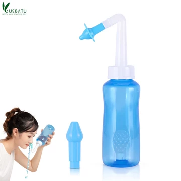 Chai rửa mũi Cleaner Dụng cụ rửa mũi Xối rửa chai Mũi bảo vệ Tránh viêm mũi dị ứng Người lớn Trẻ em Bình Neti 300ml