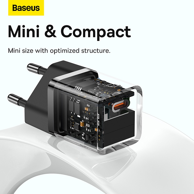 Ảnh Củ sạc nhanh Baseus GaN USB Type C PD 30W thích hợp cho iPhone Xiaomi 2