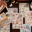 1 Tờ Nhãn Dán Giấy Washi Hình Bướm / Khu Vườn / Tạp Chí Vintage Trang Trí Sổ Tay