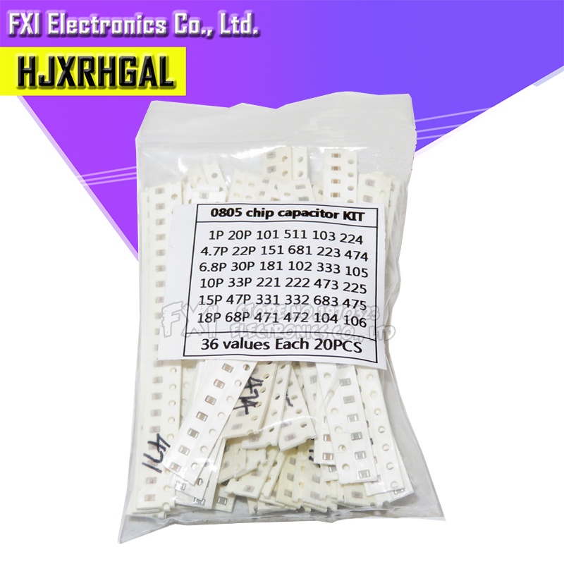 Set 36 Giá Trị * 20 Tụ Điện = 720 Mẫu 0805 SMD 1pF ~ 10uf | Shopee Việt Nam