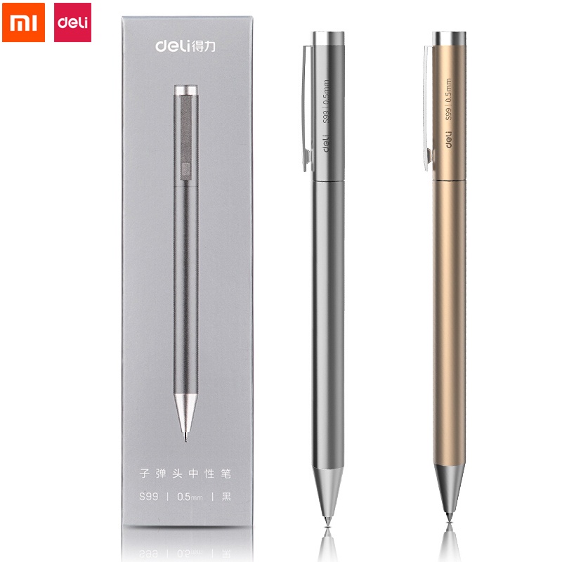 Bút Bi Mực Đen Ngòi 0.5MM Xiaomi Deli