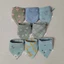 Set 8 Yếm Ăn Cotton Hình Tam Giác In Họa Tiết Hoạt Hình Xinh Xắn Dành Cho Các Bé