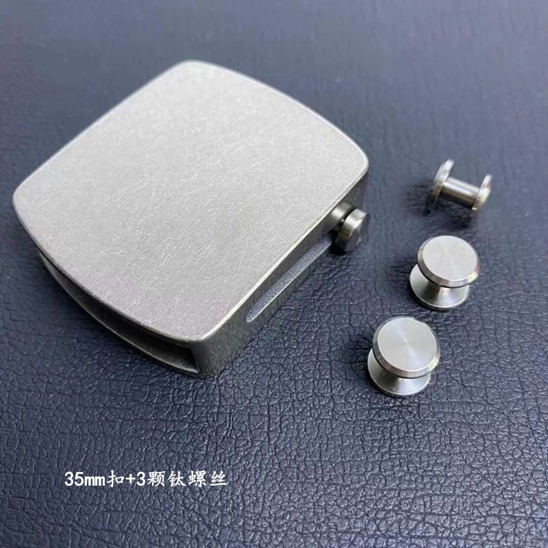 Đầu khóa đai titan nguyên chất 99% 00516 / Khóa tự động con lăn / Chiều rộng bên trong 35,5mm & 39mm / + Vít titan / Nam / Không gây dị ứng / Điều chỉnh vô cấp / Khóa thắt lưng / Khóa mịn