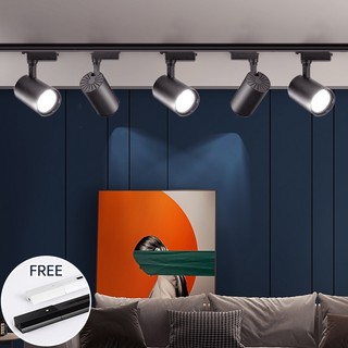 đèn rọi ray led COB đèn chiếu trần nhà, Đèn Ống Bơ for cửa hàng,đèn spotlight, Phòng khách trang trí nhà cửa, đèn soi tranh, ray nam châm 220v, BH 2 năm
