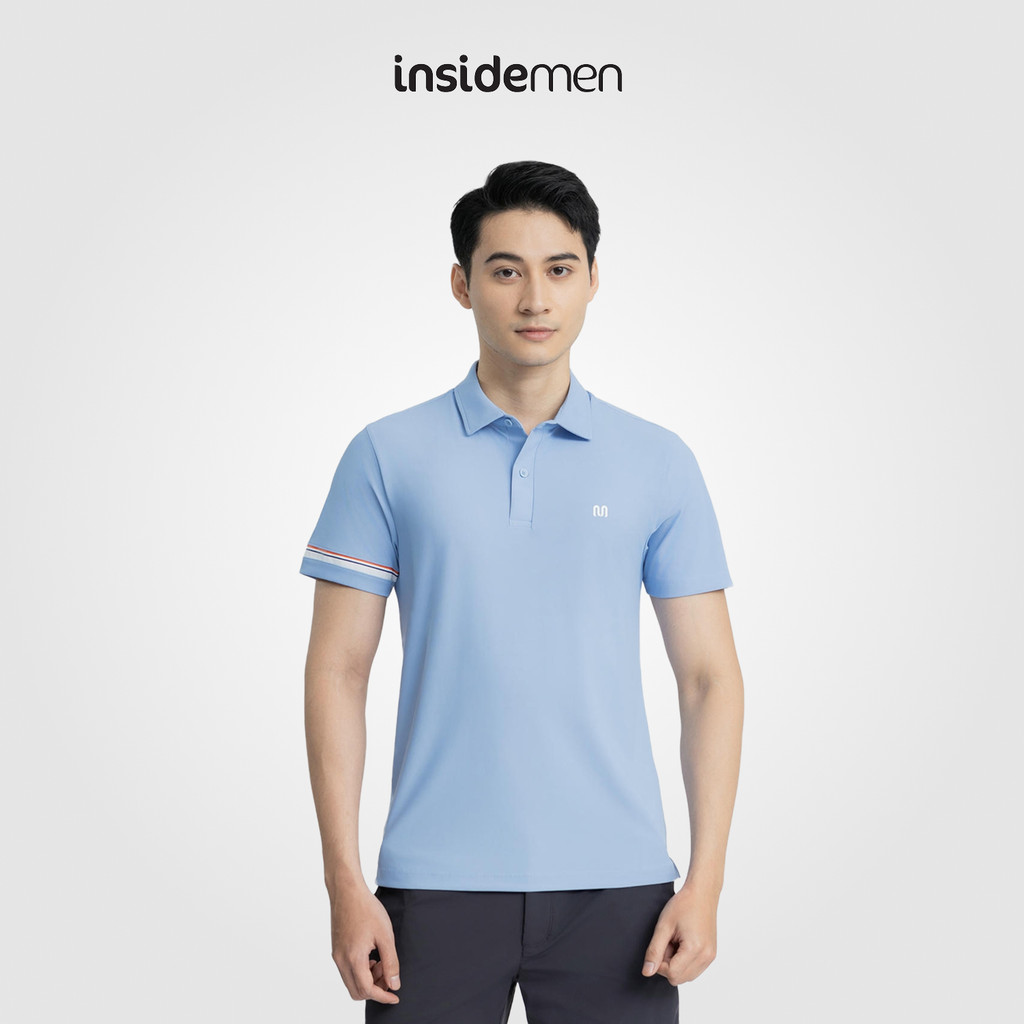 Áo Polo Nam Ngắn Tay Insidemen Chất Liệu Vải Freezing Polyamide Thoáng Mát, Phong Cách Hàn Quốc Trẻ Trung IPS016AZ