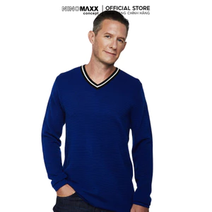Áo Sweater Basic Nam Màu Xám và Xanh NINOMAXX N&M 1902079