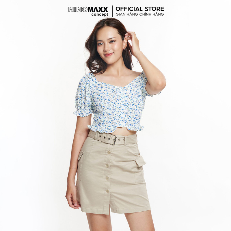[CÒN SIZE S, M] Áo Nữ Croptop NINOMAXX SWEET SIXTEEN 2307006