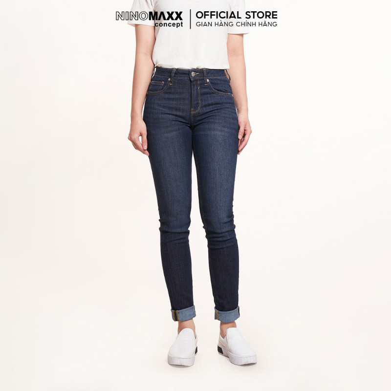 Quần Jean Nữ Dáng Ôm Chất Cotton Co Giãn Thoải Mái N&M Thương Hiệu NINOMAXX 2206051