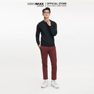 Quần Khaki Nam Quần Dài Cotton N&M NINOMAXX Đỏ Đô 1804083