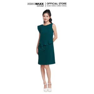 N&M Đâm nữ công sở tay ngắn dáng suông cổ tròn 1907033