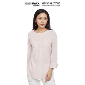 NINOMAXX Áo Kiểu Nữ Cổ Tròn Lai Bầu 100% cotton 1910030