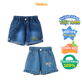 Quần short jeans bé gái Rabity 931.011