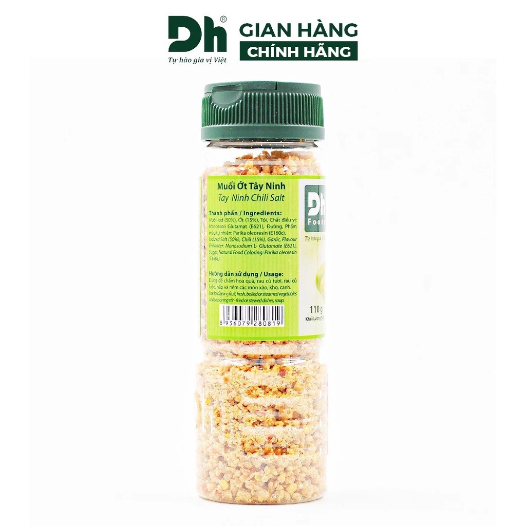 Muối Tôm DH Food Tây Ninh Chính Hãng, Muối Chấm Trái Cây Hải Sản Cay Nồng Đậm Vị