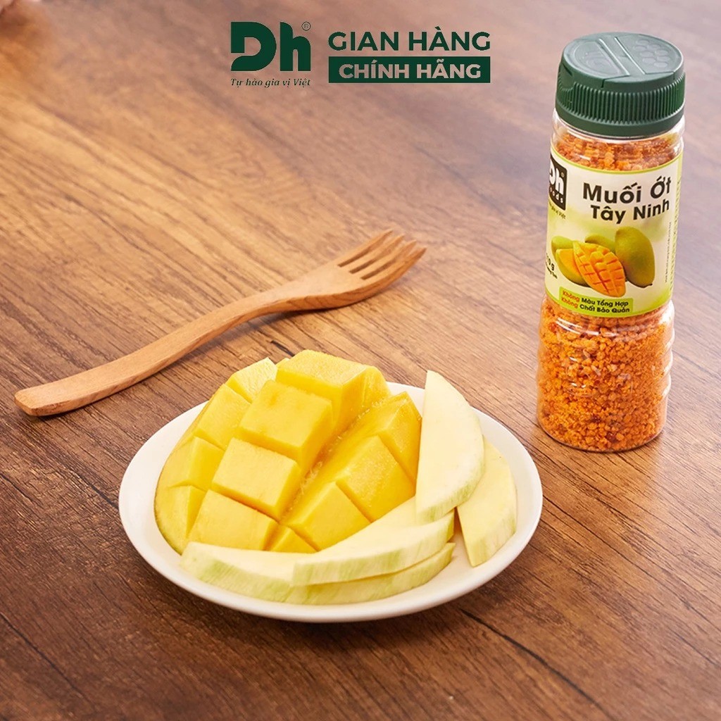 Muối Tôm DH Food Tây Ninh Chính Hãng, Muối Chấm Trái Cây Hải Sản Cay Nồng Đậm Vị