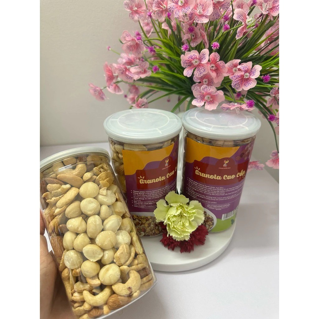 Granola Siêu Hạt 500g Cao Cấp, Ngũ Cốc Yến Mạch Ăn Kiêng Healthy Giàu Dinh Dưỡng