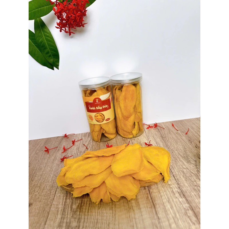 Xoài Sấy Dẻo 500g Chua Ngọt Tự Nhiên, Mềm Dẻo Ngon Ăn Vặt, Trái Cây Sấy Healthy
