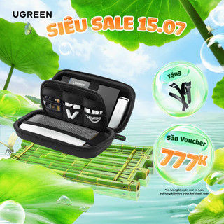 Hộp đựng phụ kiện công nghệ UGREEN LP128 50274 tai nghe thẻ nhớ cáp USB ổ cứng (18x9.5x5.5cm)