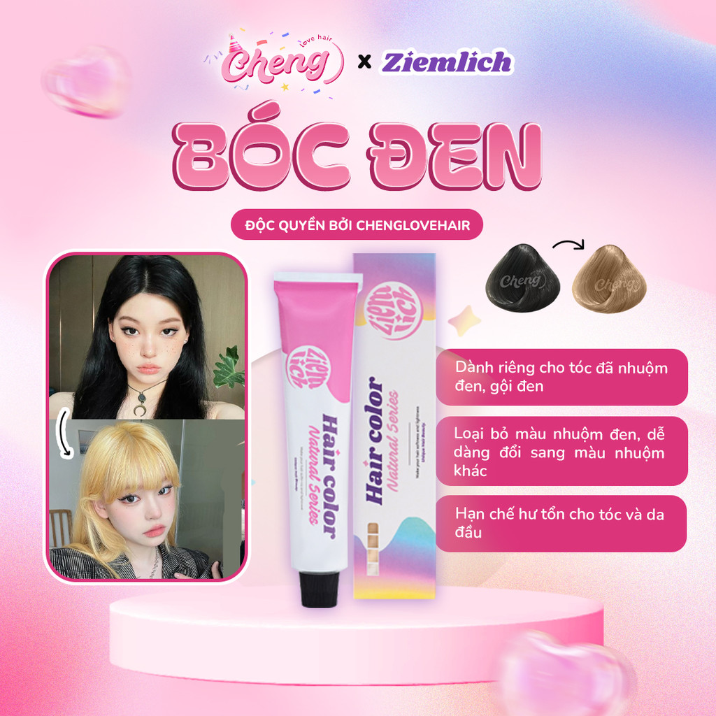 BÓC ĐEN - Thuốc Bóc Màu Tóc Đen Ziemlich | Chenglovehair, Chenglovehairs