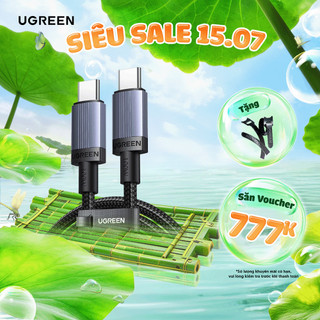 Cáp sạc Type C to Type C Ugreen US316 US334 PD100W - QC 4.0 | Tốc độ truyền 480Mbps | Bảo Hành 18 tháng 1 đổi 1 | 70427