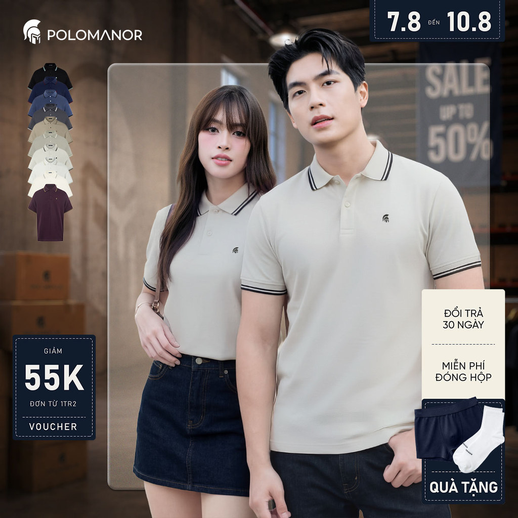 [BEST SELLER] Áo polo nam cao cấp BASIC CLASSIC, POLO QUỐC DÂN vải CVC interlock sang trọng – POLOMANOR