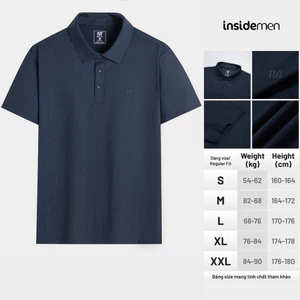Áo Polo Nam thun lạnh tay ngắn nsidemen Regular Fit IPS081AS1