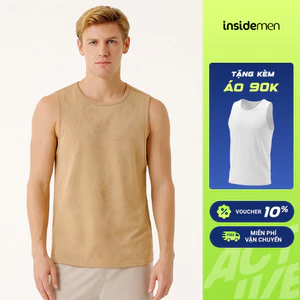 Áo Ba Lỗ Tanktop Nam Insidemen Dáng Suông Thoải Mái Vận Động ITL100AS0