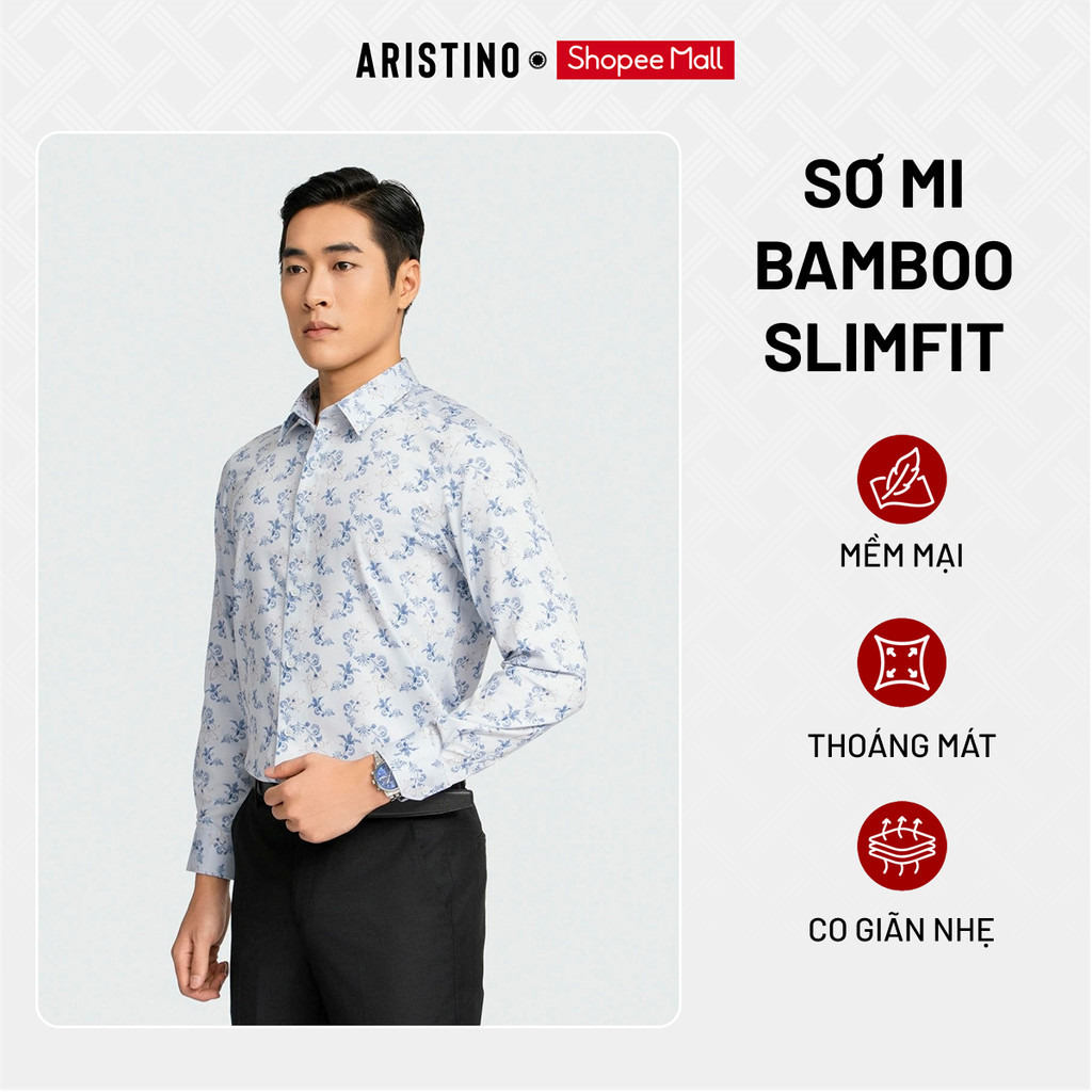 ARISTINO Áo Sơ Mi Nam Họa Tiết Sơ Mi Nam Cao Cấp, Thiết Kế Thanh Lịch, Họa Tiết Nổi Bật Dễ Phối Đồ ALS1610Z