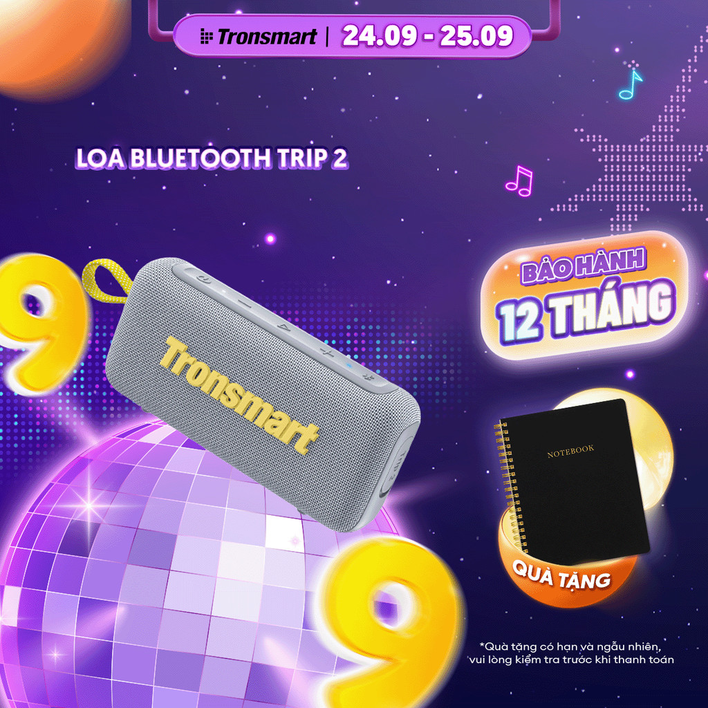 [MỚI] Loa Bluetooth Tronsmart TRIP 2 |  Công Suất 10W | Sử Dụng Đến 20h |  Điều Chỉnh EQ | Bảo Hành 12 Tháng