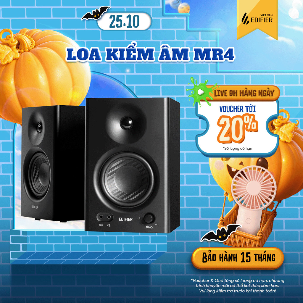 Loa Kiểm Âm Chuẩn Studio EDIFIER MR4/MR3/MR5 42W - Công nghệ DSP/ADC Cho Âm Cao Chi Tiết - Chế Độ Kép-15 Tháng Bảo Hành