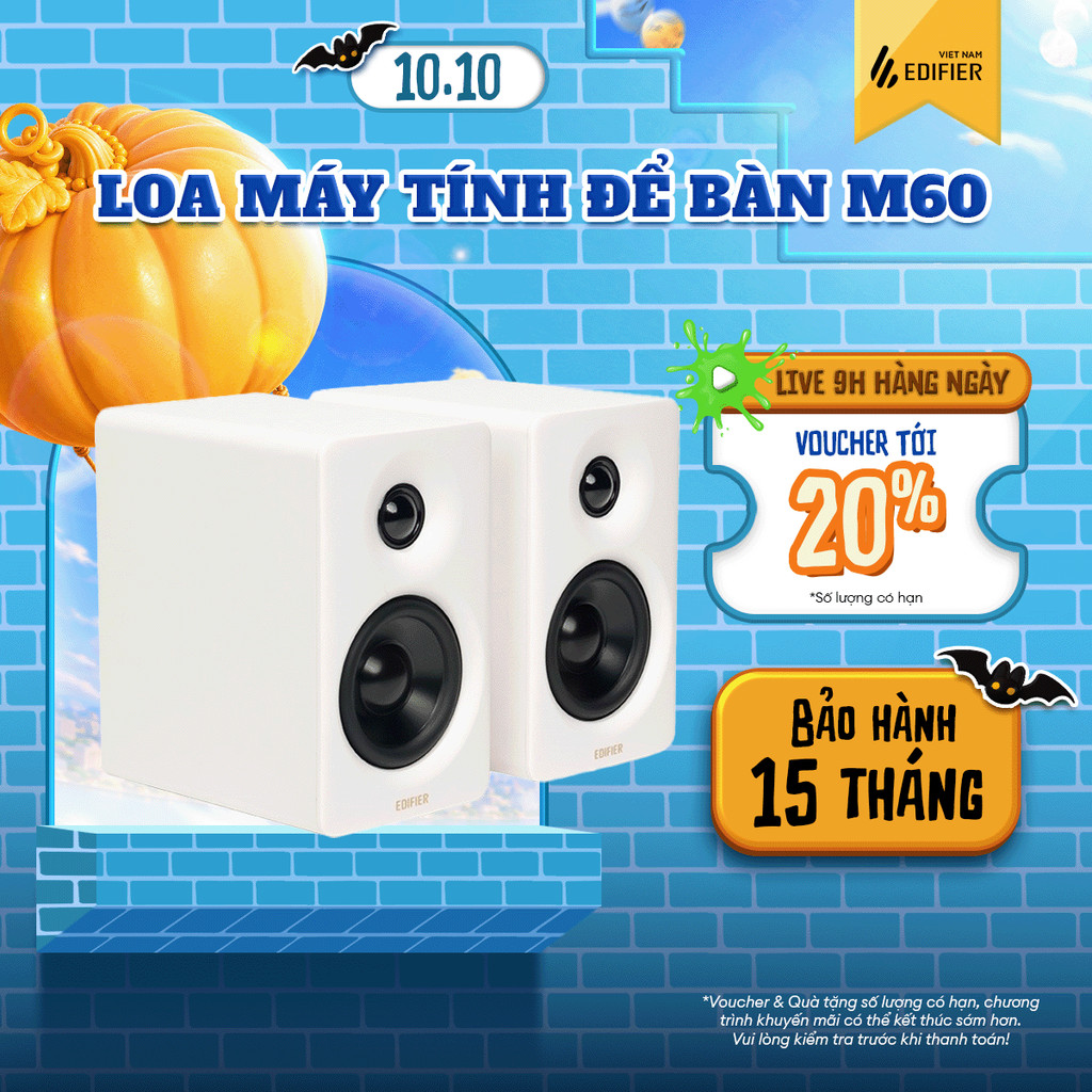 Loa Máy Tính Để Bàn EDIFIER M60 | Công suất 66W | Thiết Kế Nhỏ Gọn | Chạm Điều Khiển | Bảo Hành 15 Tháng