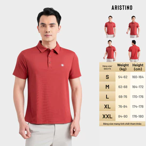 Áo Polo Ngắn Tay Nam Cao Cấp Aristino Elite Slim Fit Smart Casual Nylon Spandex APS609EDP01