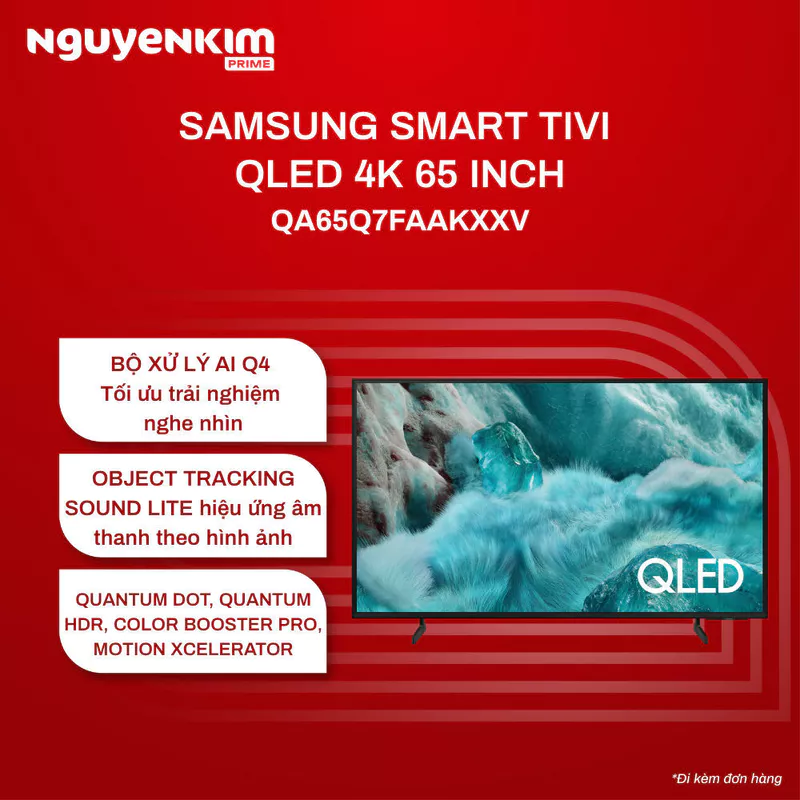Smart Tivi QLED Samsung 4K 65 inch QA65Q7FAAKXXV — ảnh 1