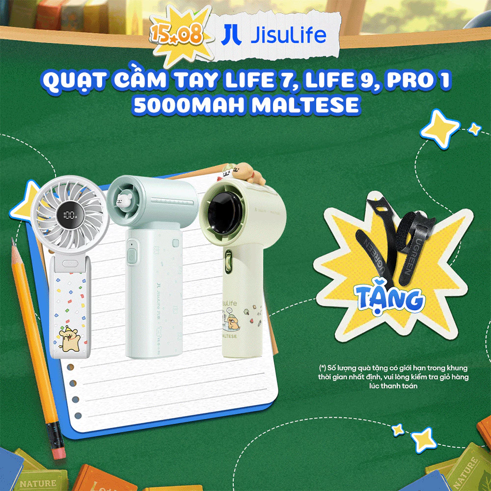 Quạt Jisulife thiết kế cầm tay