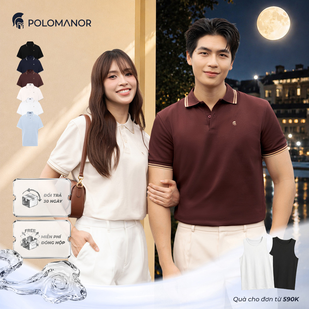 [BEST SELLER] Áo polo nam cao cấp ICON DIAMOND, POLO QUỐC DÂN, vải CVC Diamond sang trọng - POLOMANOR